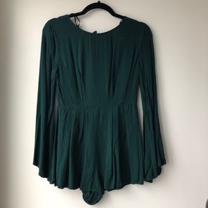 Preloved Forest Green Romper